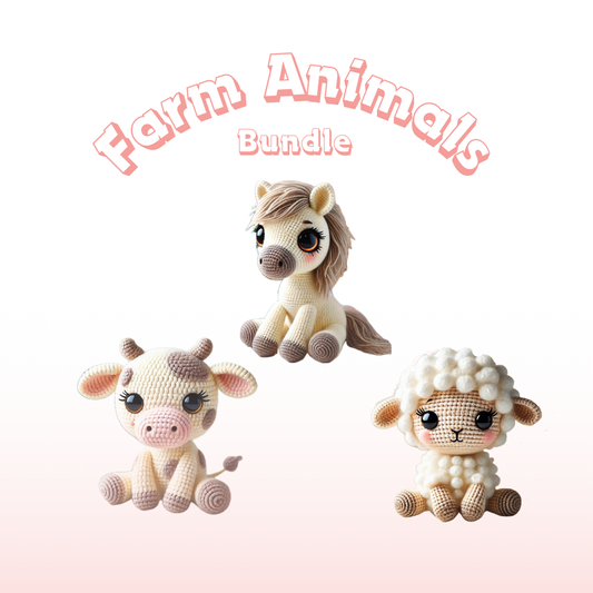 Farm Animals Bundle - Crochet Pattern