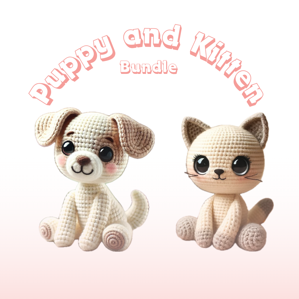 Puppy and Kitten Bundle - Crochet Pattern